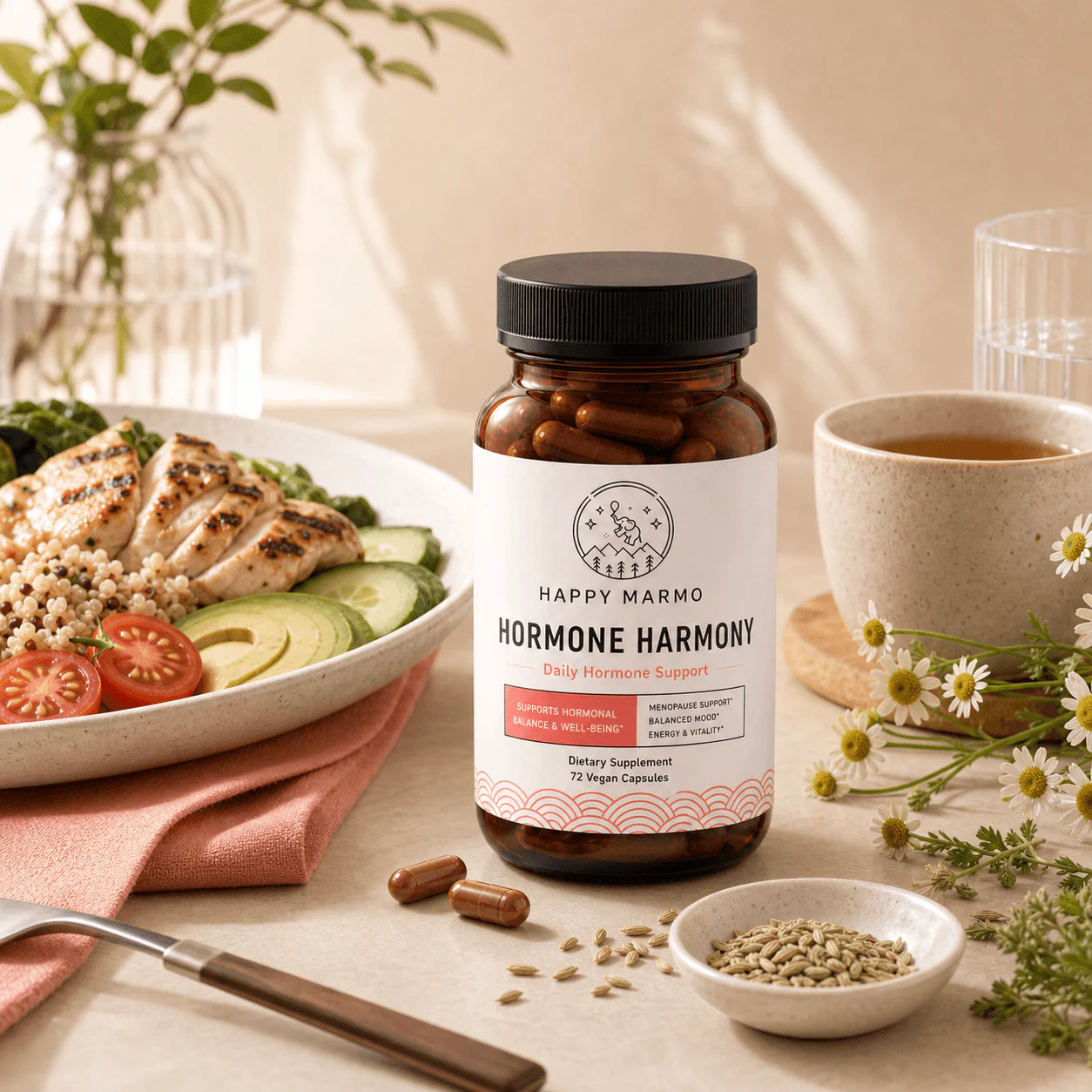 Happy Marmo function card for Digestive comfort routine